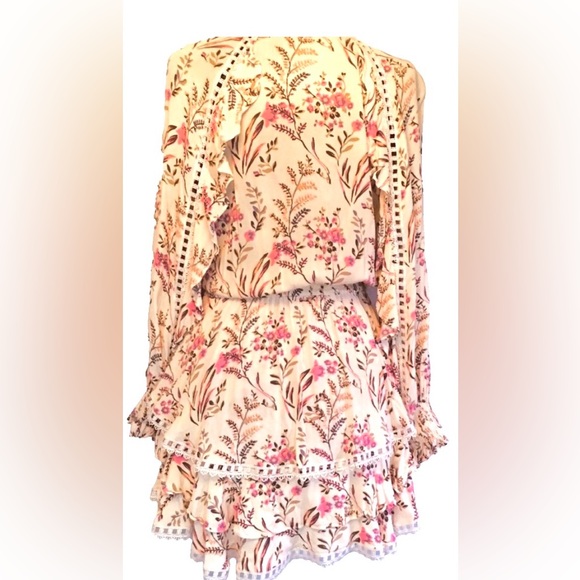 Spell Boho Floral Cream Mini Dress - Picture 2 of 13